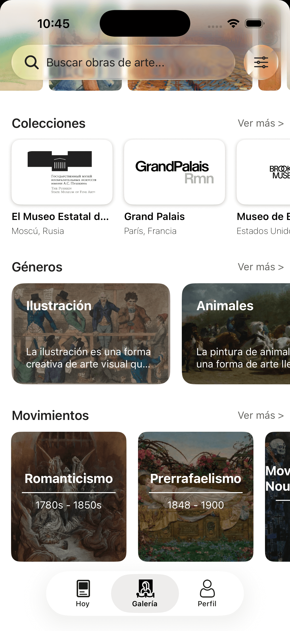 Captura de pantalla de la App